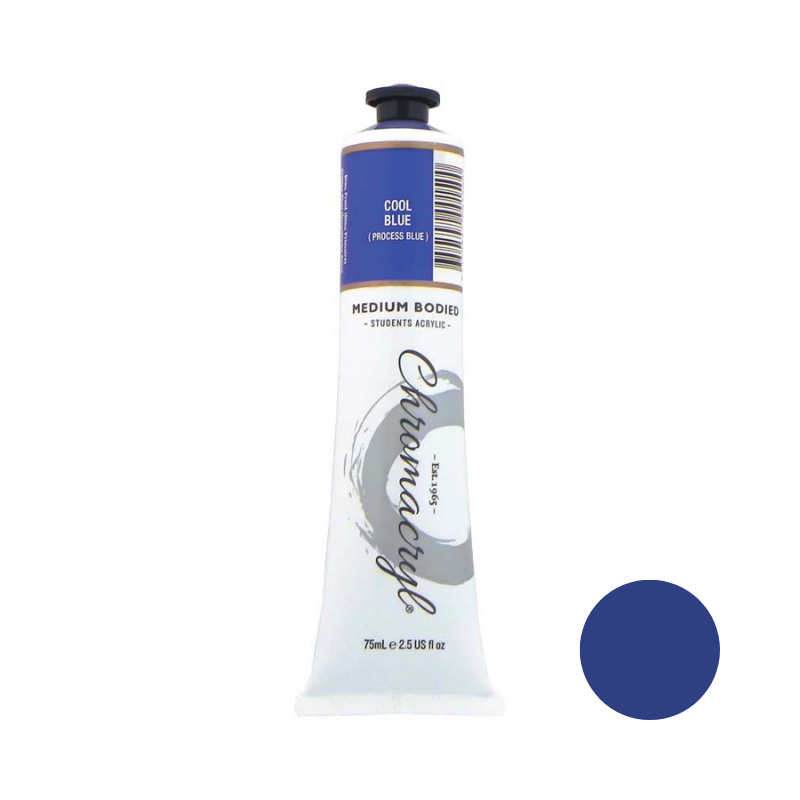 Cool Blue 75ml - Chromacryl Acrylic Paint