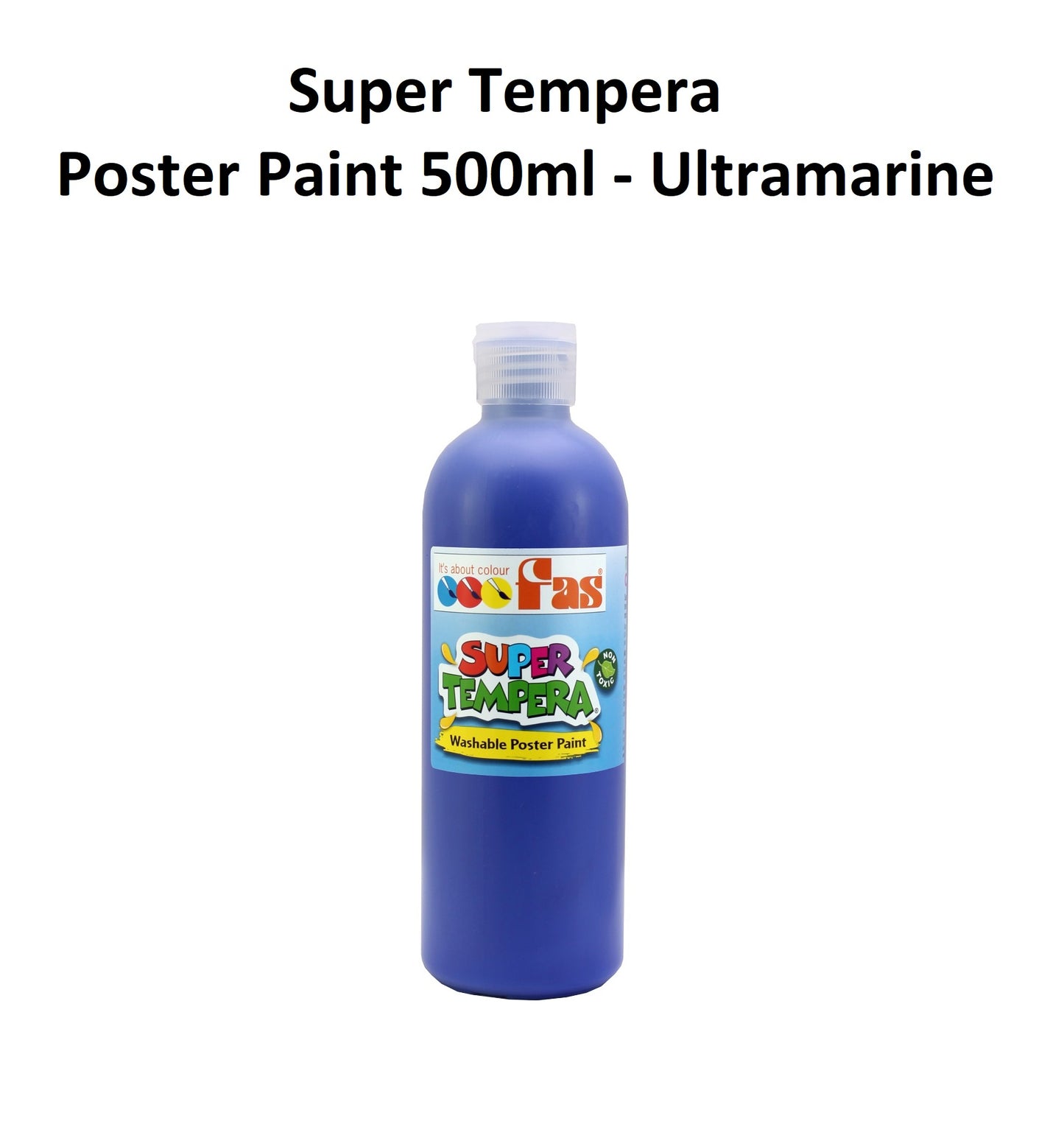Ultramarine 500mL - FAS Super Tempera Poster Paint