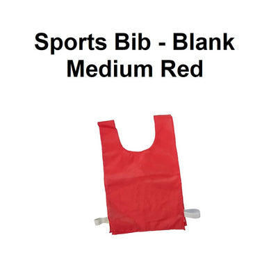 Sports Bib - Blank | Medium Red