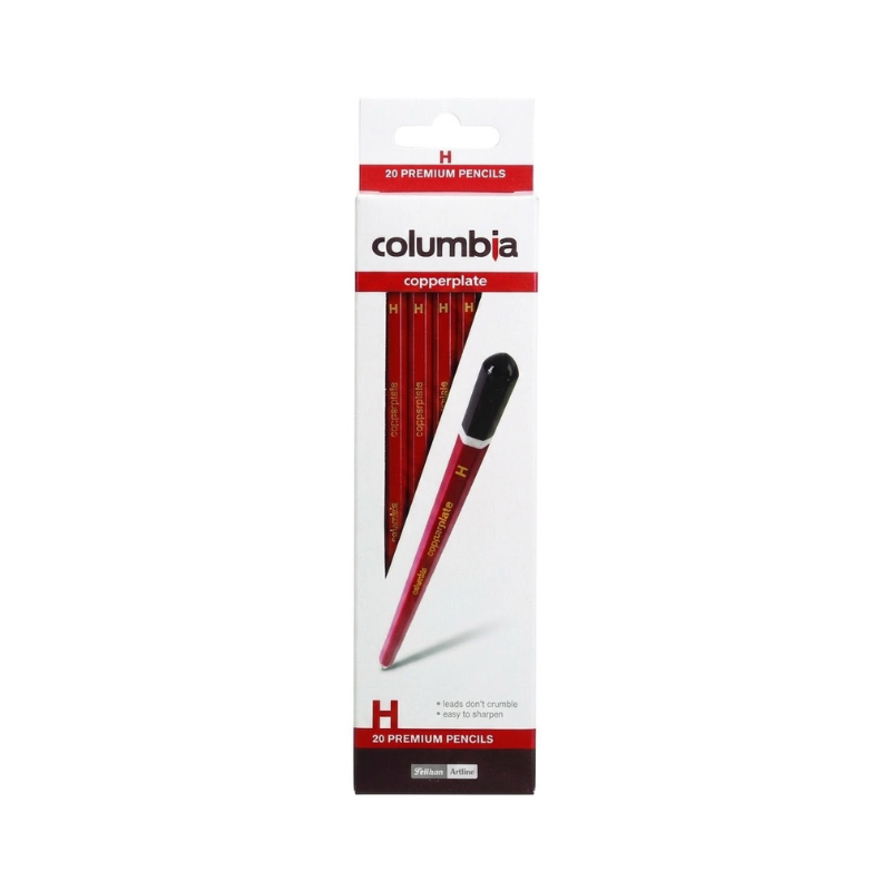 Columbia Copperplate Pencils - Box of 20 - H