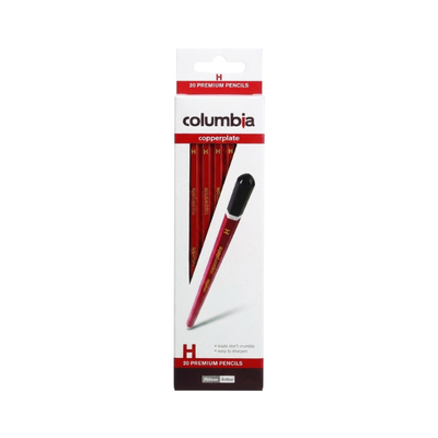 Columbia Copperplate Pencils - Box of 20 - H