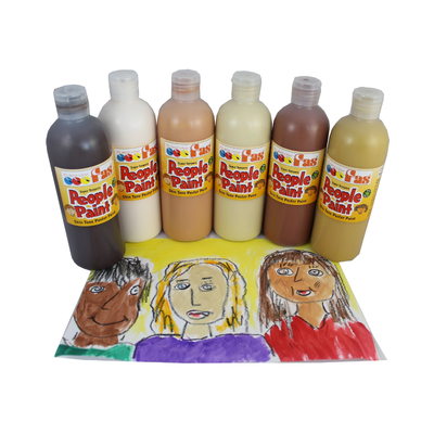 Set of 6 x 500mL - FAS Super Tempera People Paints