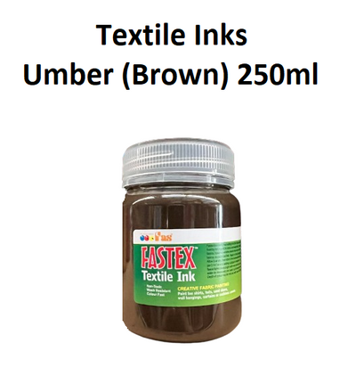 Umber (Brown) 250mL - FAStex Textile Inks