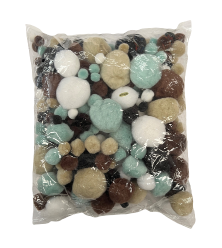 Animal Tone Pom Poms