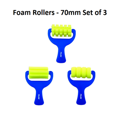 Foam Rollers - Patterns 70mm (Set of 3)