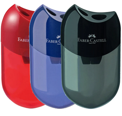 Faber Castell Pencil Sharpener with Catcher - 2 Hole