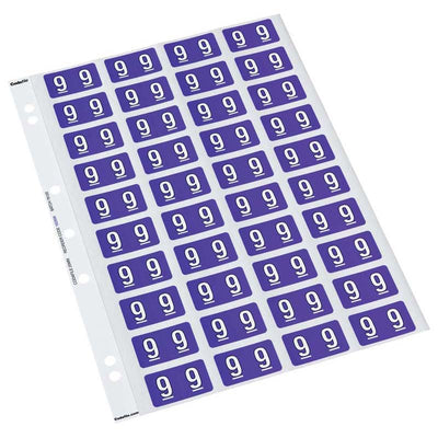 9 - Codafile Labels 25mm - Pack of 5 Sheets