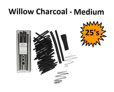Coates Willow Charcoal - Medium 25's