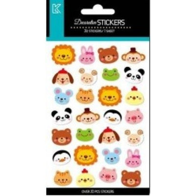 Value Merit Stickers - Smiley Animals