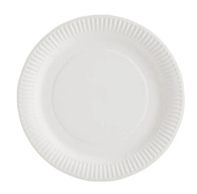 White Paper Plate