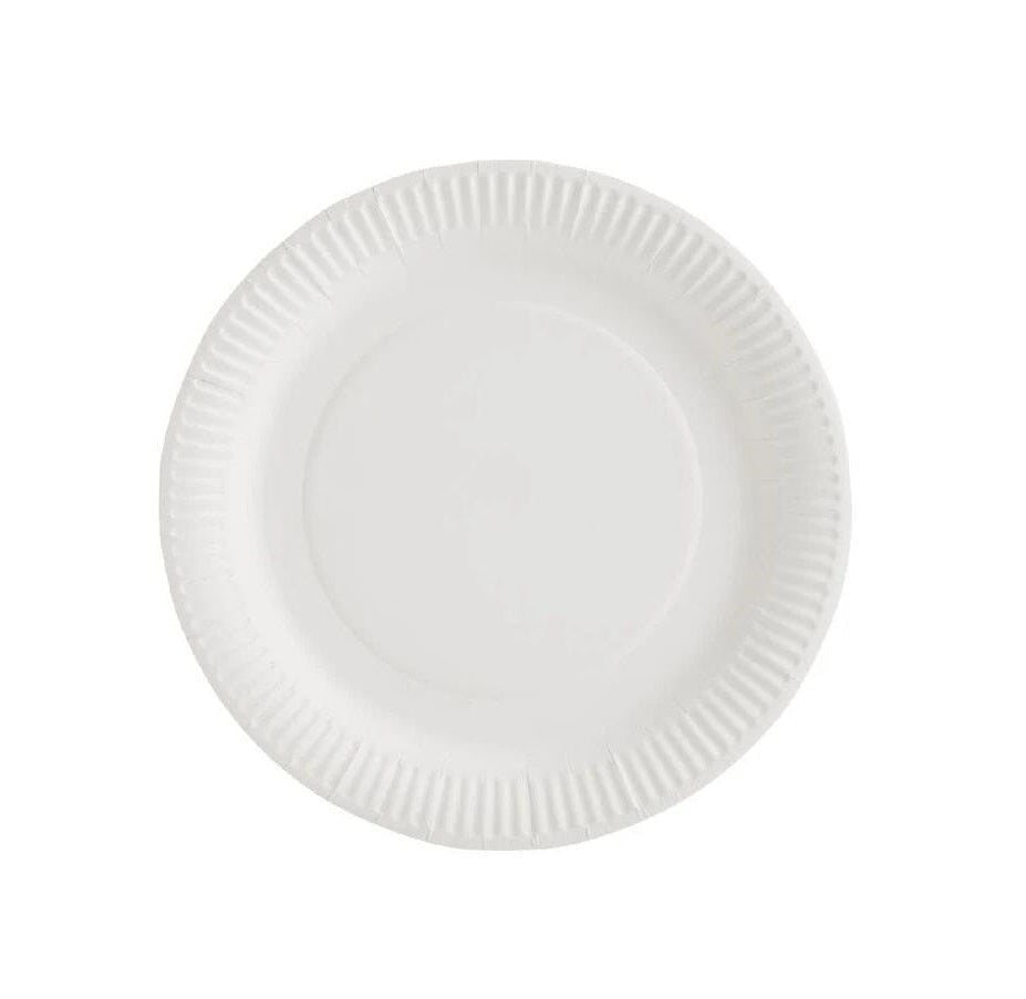 White Paper Plate
