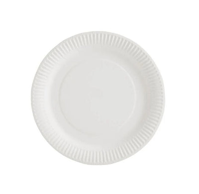 White Paper Plate