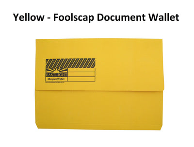 Slimpick Document Wallets - Yellow