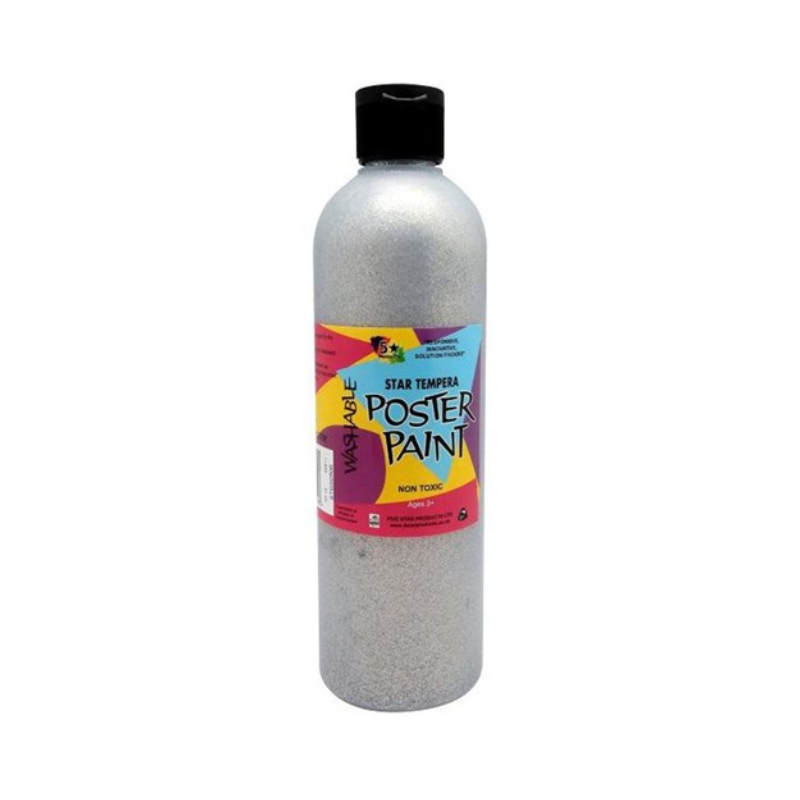 Silver 500mL - Glitter Paint
