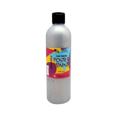Silver 500mL - Glitter Paint