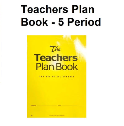 Teachers Plan Book - 5 Period