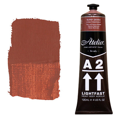 Burnt Sienna 120ml - Chroma A2 Acrylic Paint