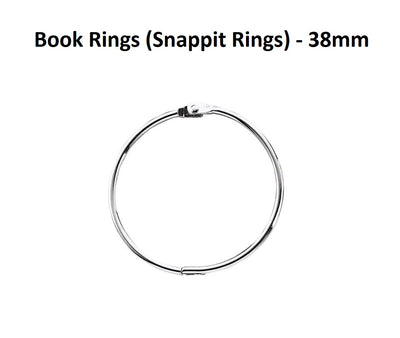 Book Rings (Snappit Rings) - 38mm