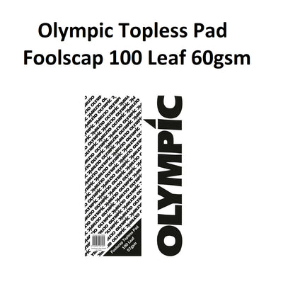Foolscap Olympic Topless Pad - 100 Leaf