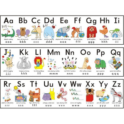 Silly Alphabet Frieze Activity Game