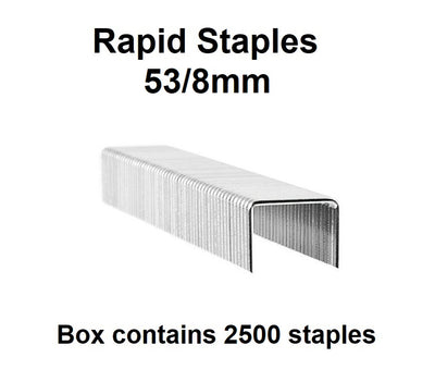 Staples - 53/8mm - Box of 2500