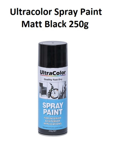 Matt Black - Ultracolor Spray Paint 250g
