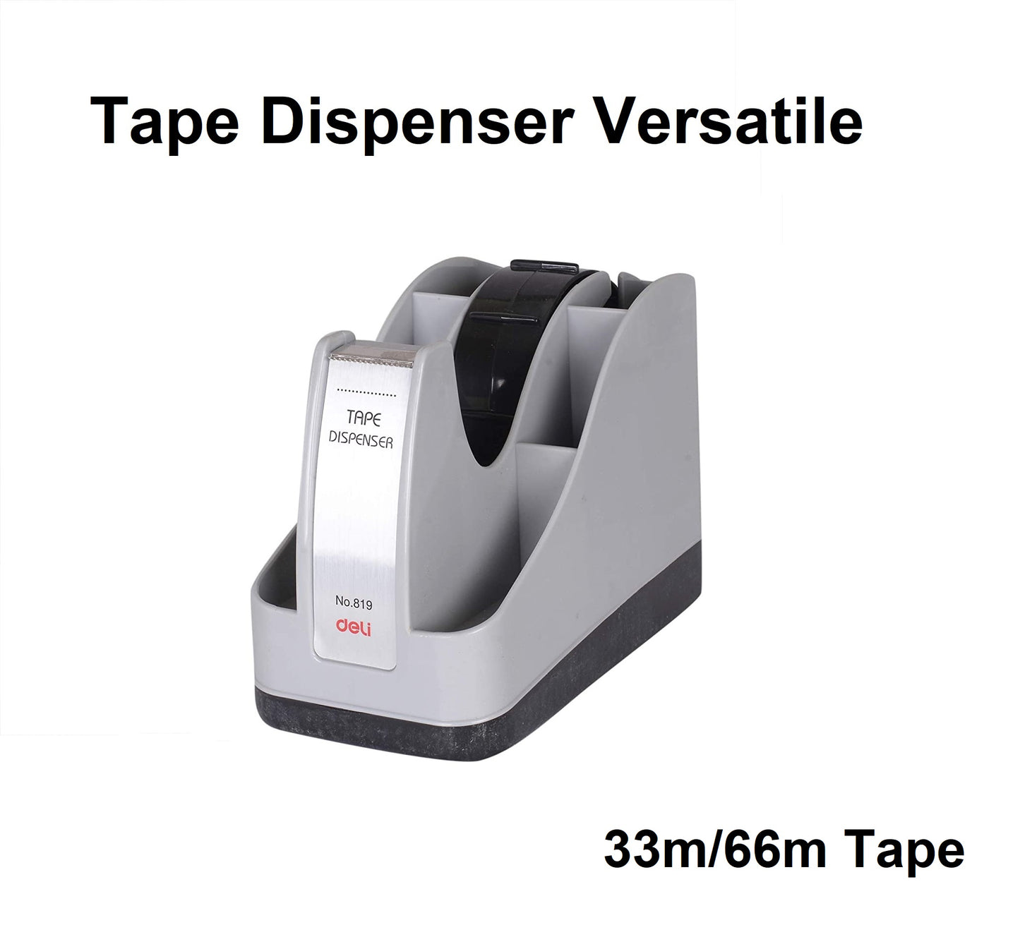 DELI Tape Dispenser Versatile - Takes Both 33m and 66m
