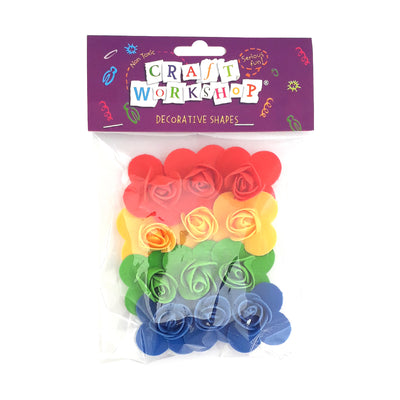 Craft EVA Flowers - 4 colours 12pcs