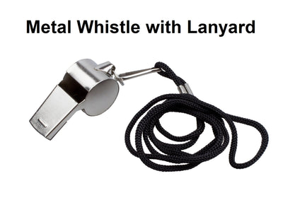 Whistle - Metal with Lanyard