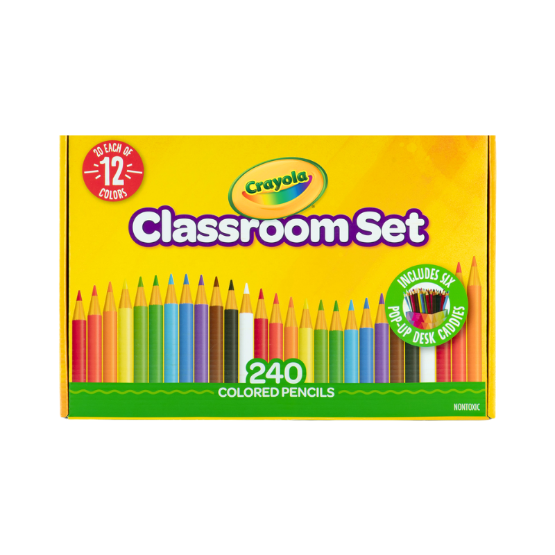 Crayola Colour Pencils - 240's Classroom Pack