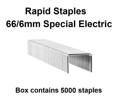 Staples - 66/6mm - Box of 5000