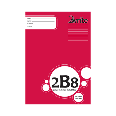 2B8 - Hardcover Lecture Book - 7mm Lined