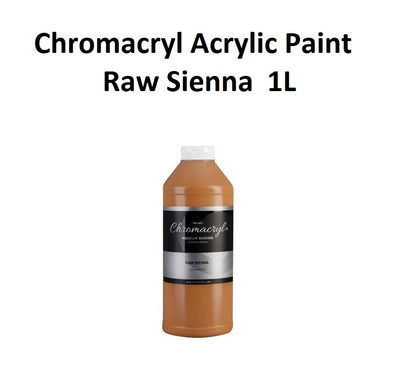Raw Sienna 1L - Chromacryl Acrylic Paint