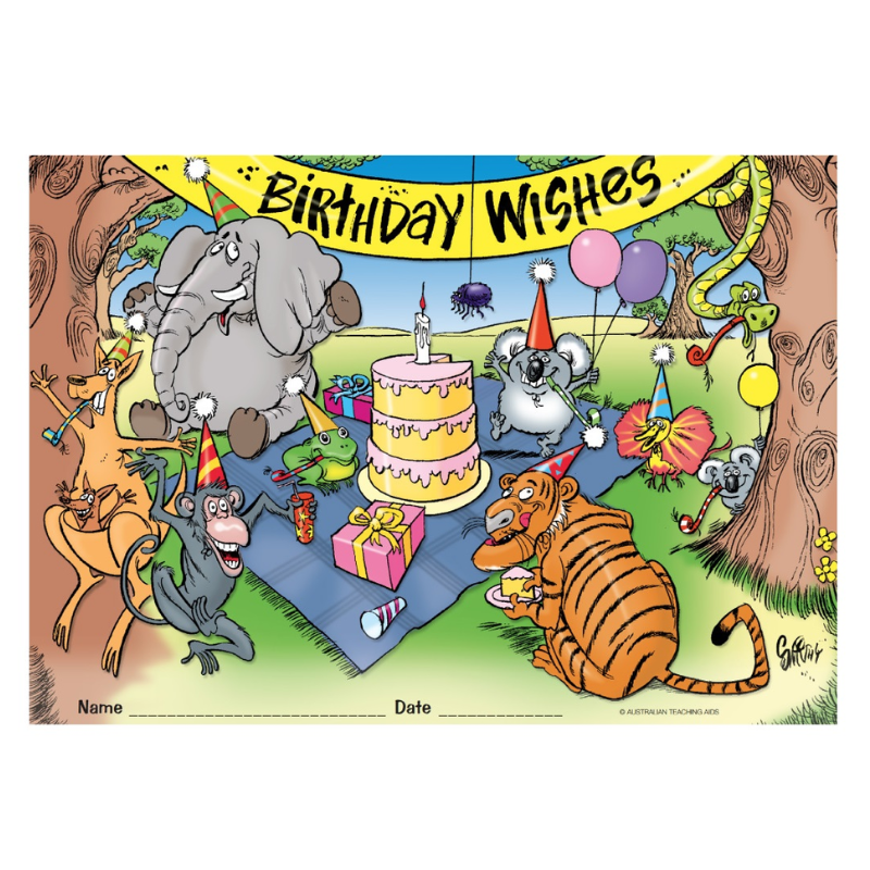 Birthday Wishes - Certificates (Pack of 200)