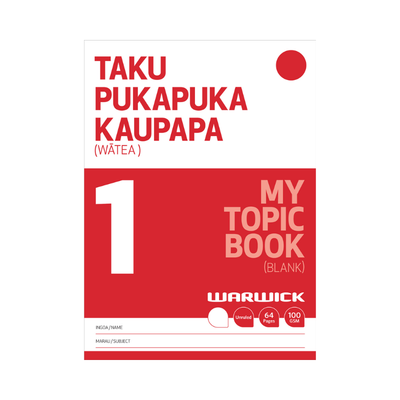 Warwick My Topic Book 1 (Unruled)