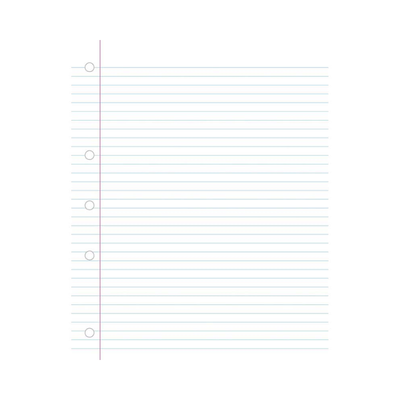 14B5 - Loose Leaf Refill - 7mm Lined