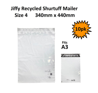 Size 4 - Shurtuff Mailing Bags (340x440mm) - Pack of 10