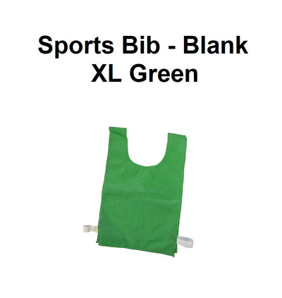 Sports Bib - Blank | XLarge Green