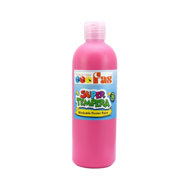 Pink 500mL - FAS Super Tempera Poster Paint