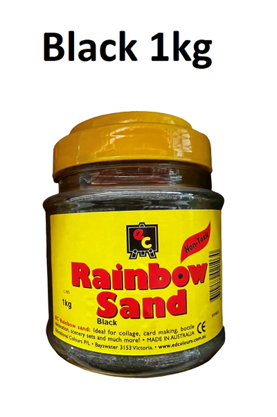 Black 1kg - Coloured Sand Tub