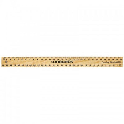 Wooden Ruler 30cm (Warwick)