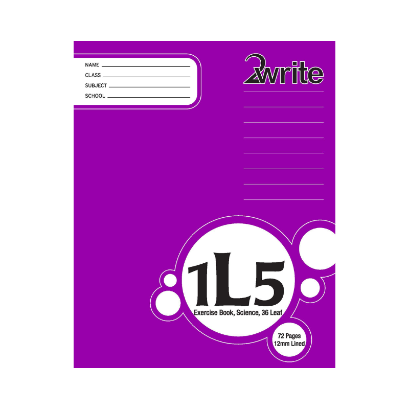 1L5 - Exercise Book - 12mm Lined/Blank Alternate