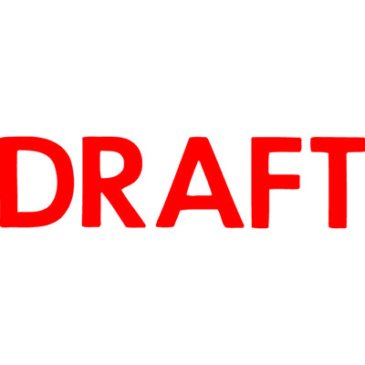 Self Inking Office Stamp - Draft Red