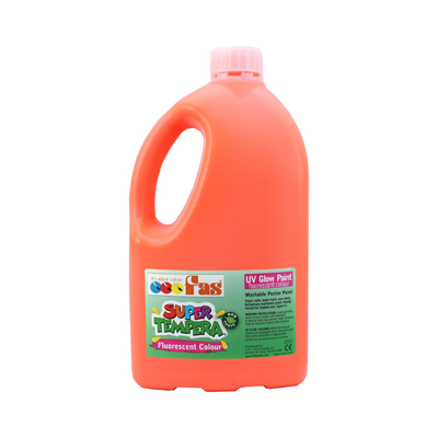 Fluoro Orange 2L - FAS Super Tempera Poster Paint