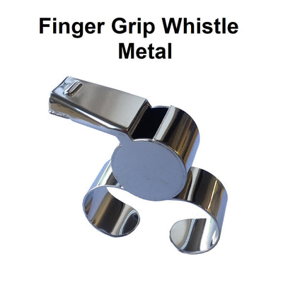 Whistle - Finger Grip - Metal