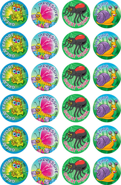 Garden Insects - Merit Stickers (Pack of 96)