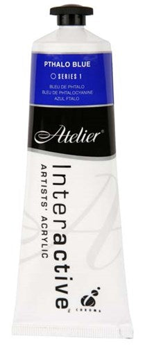 Pthalo Blue 80ml - Atelier Acrylic Paint S1