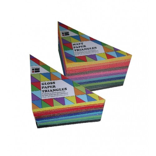 Coloured Paper Shapes - Triangles - Gloss - 720's