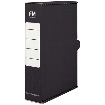 Black - Coloured Foolscap Storage Box (File Box)
