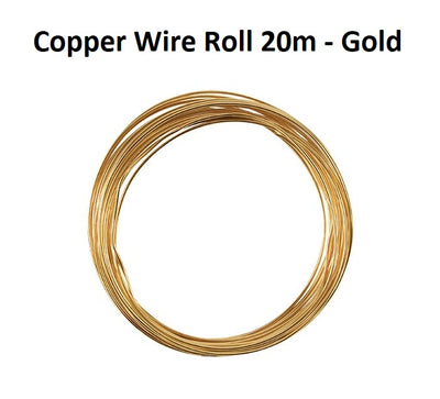Gold - Copper Wire Roll 20m